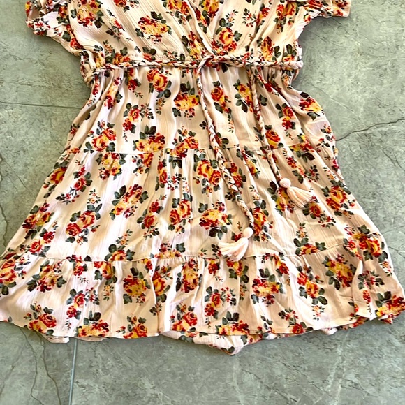 Nostalgia brand elastic waist flutter sleeve dress - Picture 5 of 5